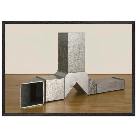 Square Tubes Series D - 1967 - Charlotte Posenenske Framed Art Print – Black Wooden Frame - Default Title - -Framed Art Print