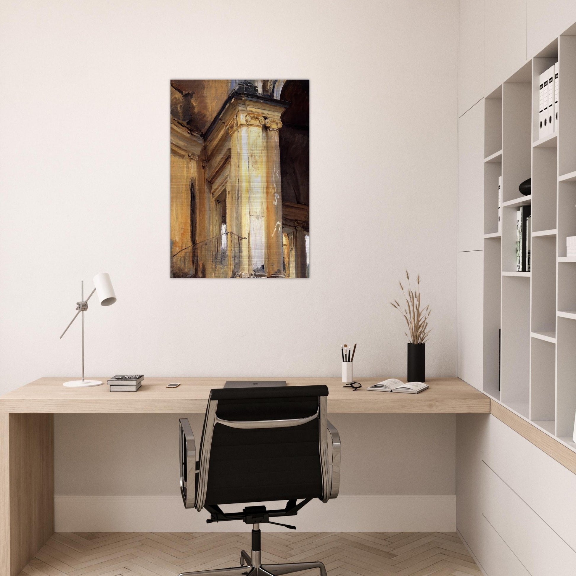 Roman Architecture - John Singer Sargent Brushed Aluminum Print - 70x100 cm / 28x40 inches | John Singer Sargent Aluminum Print | John Singer Sargent Prints