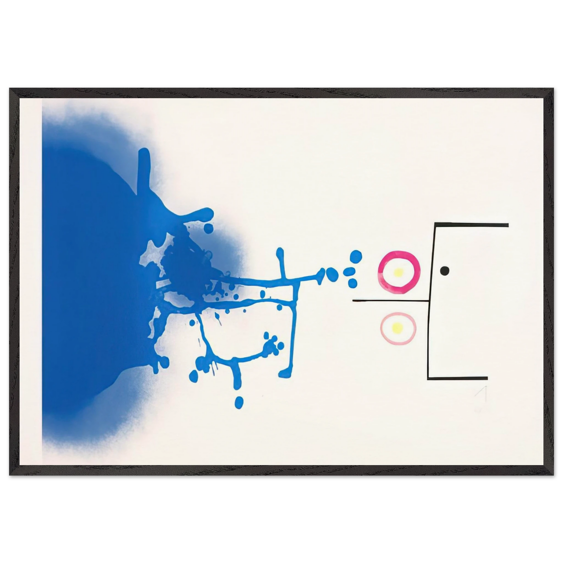 SUN AND SKY 1979 - Victor Pasmore Framed Art Print – Black Wooden Frame - Default Title - -Framed Art Print