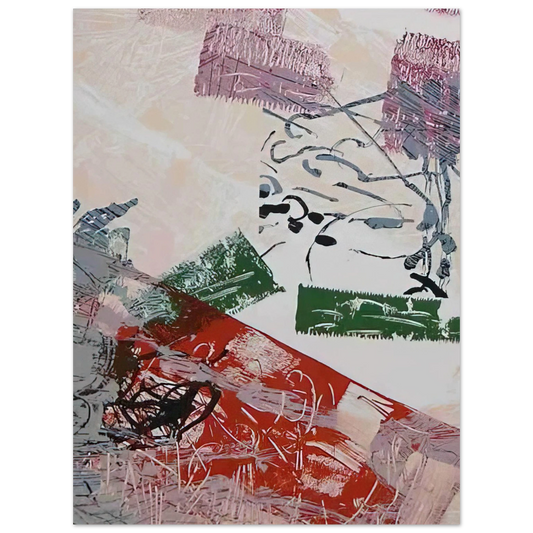 Jean-Paul Riopelle - Lithograph 1968 Fine Art Poster - Default Title