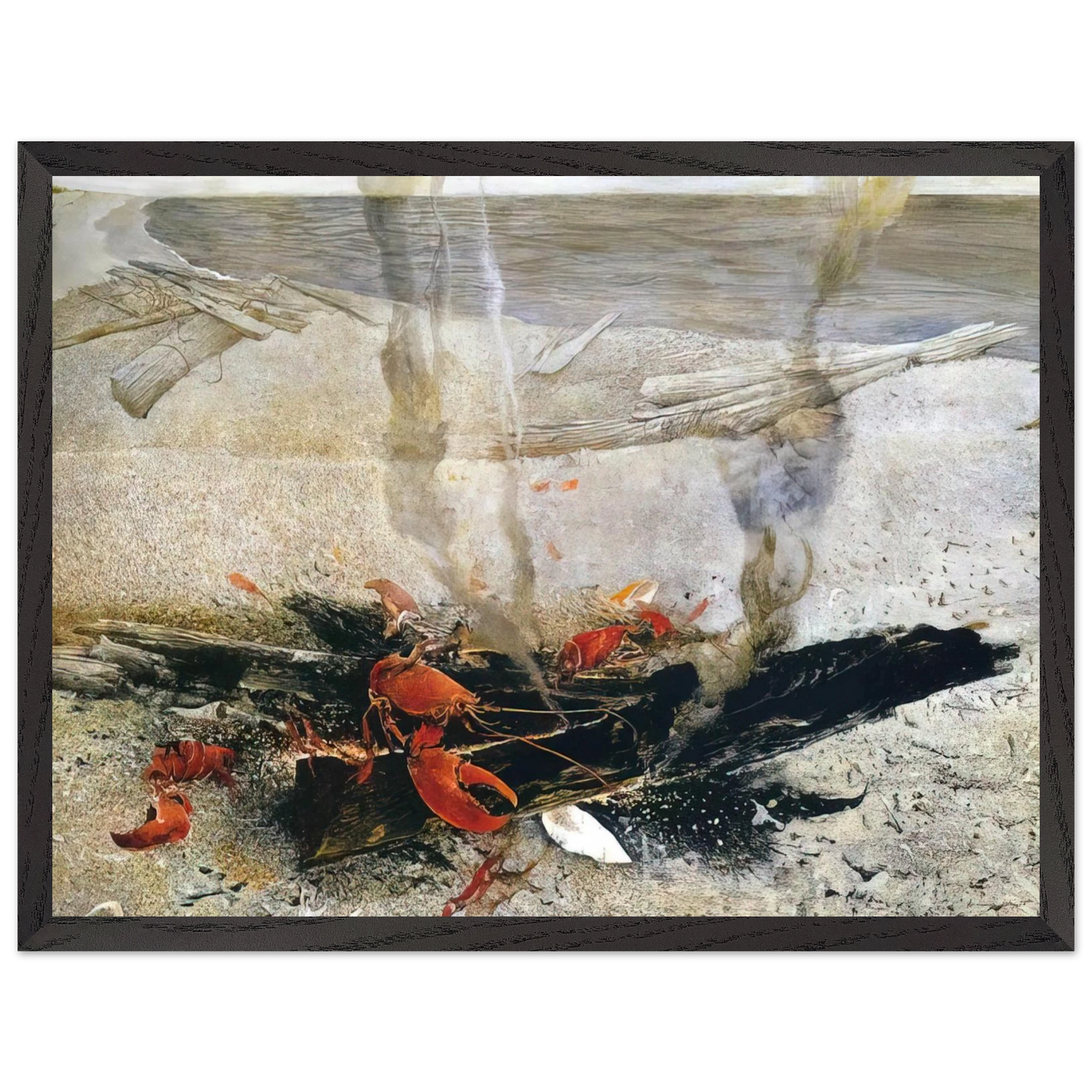 Andrew Wyeth - EMBERS 2000 Wall Art - 30x40 cm / 12x16 inches - Fine Art Poster - -