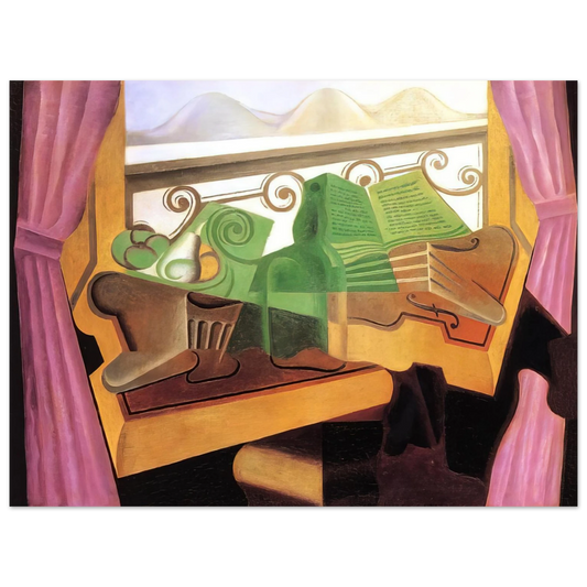 Juan Gris - OPEN WINDOW WITH HILLS 1923 Fine Art Poster - Default Title