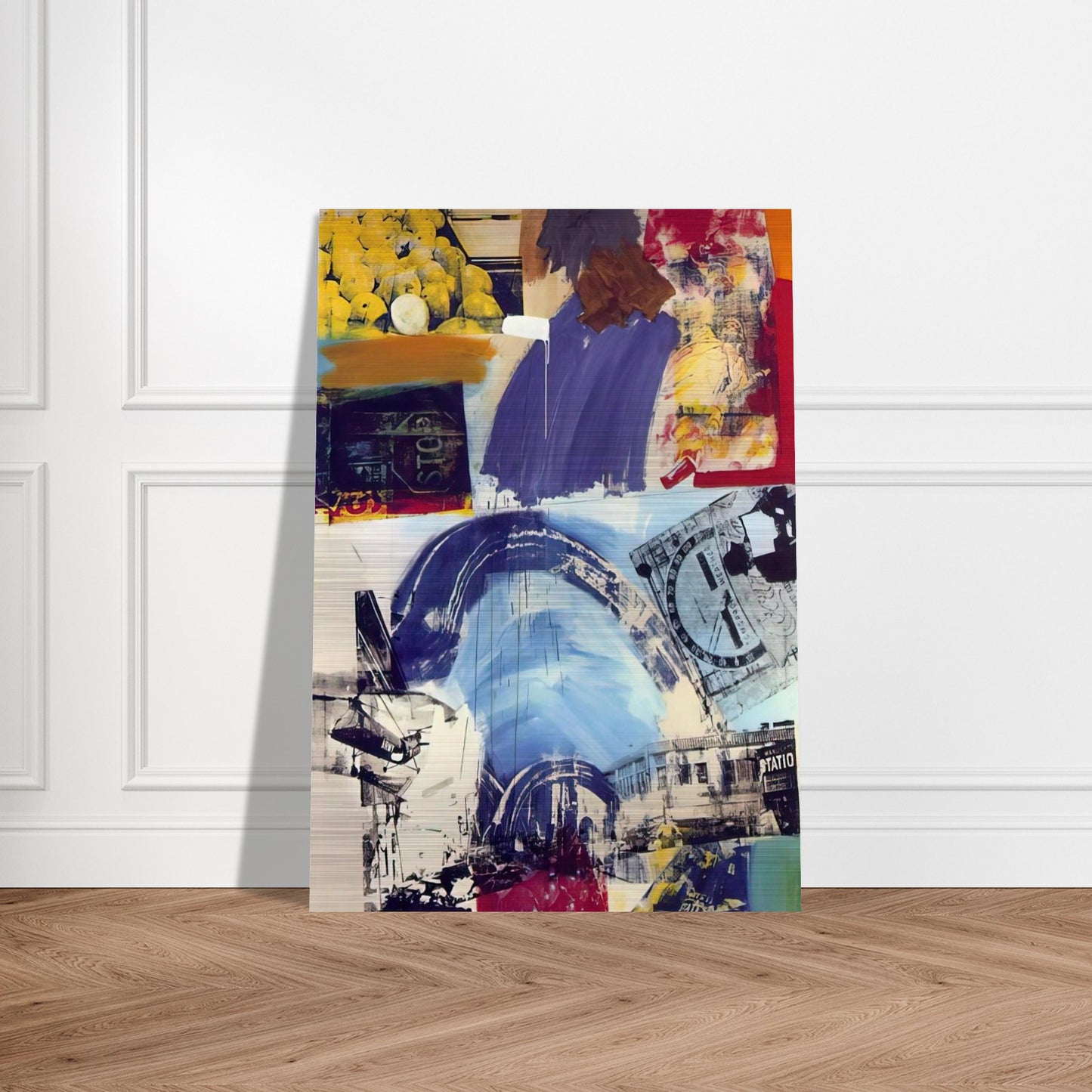 HARBOR - Robert Rauschenberg Brushed Aluminum Print - 70x100 cm / 28x40 inches | Robert Rauschenberg Aluminum Print | Robert Rauschenberg Prints