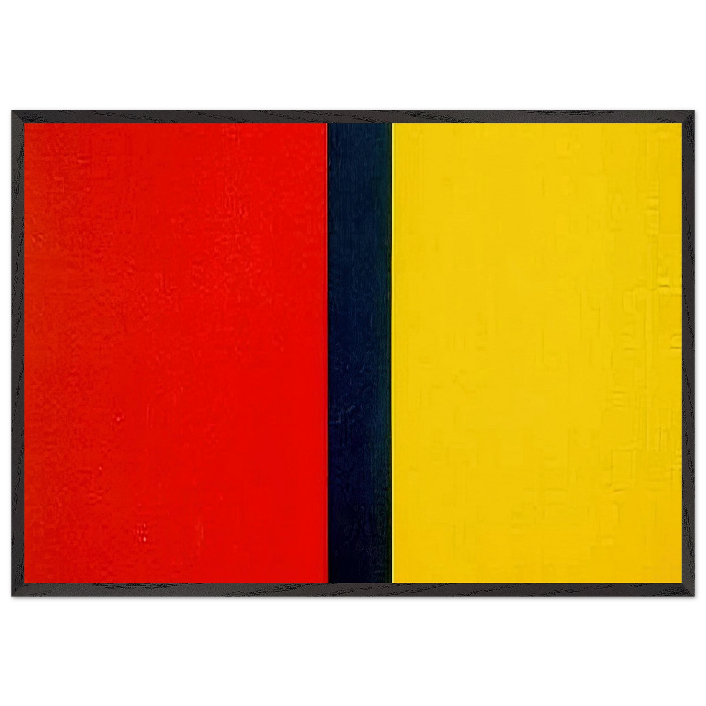 Whos Afraid of Red Yellow and Blue IV - Barnett Newman Framed Art Print – Black Wooden Frame - Default Title - -Framed Art Print