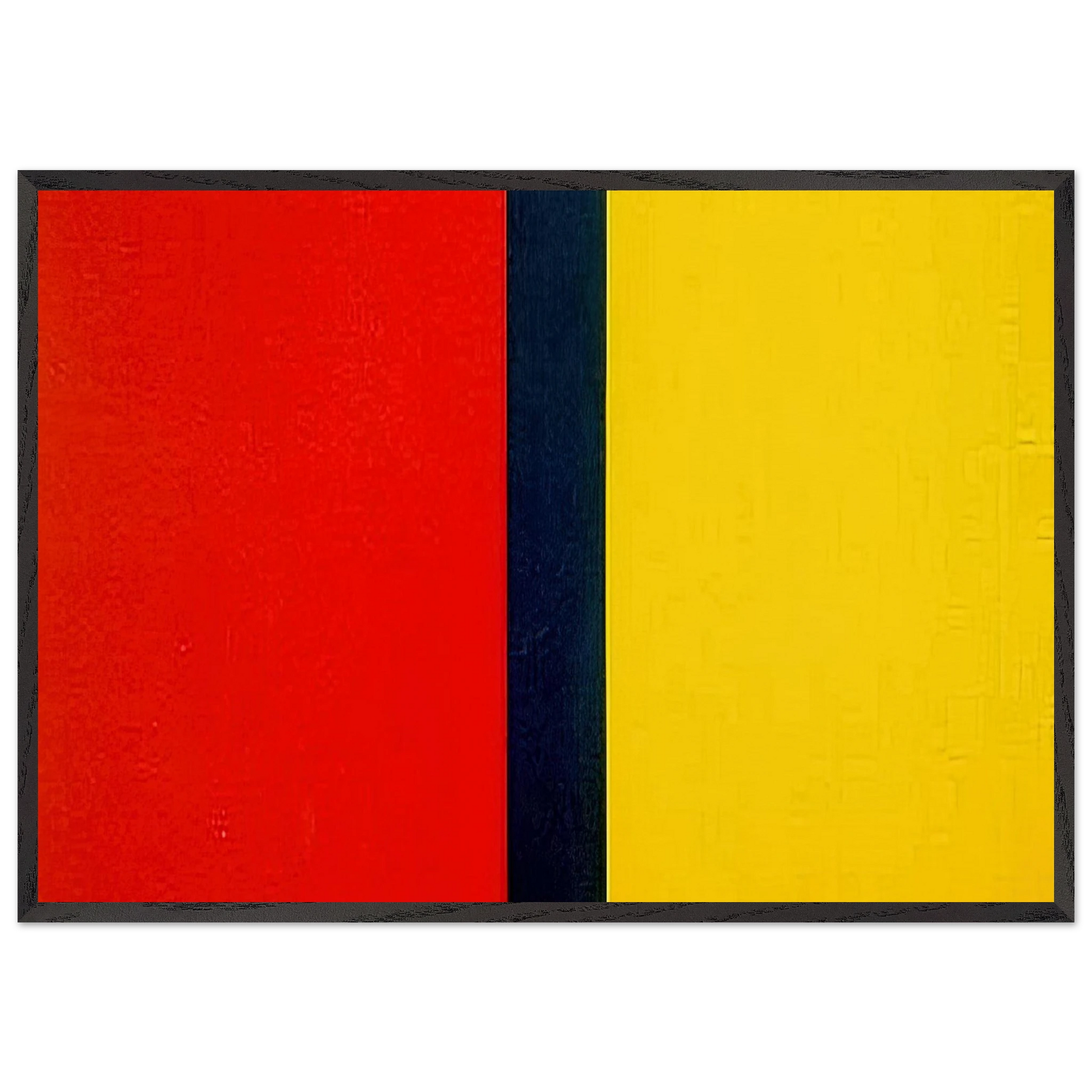Whos Afraid of Red Yellow and Blue IV - Barnett Newman Framed Art Print – Black Wooden Frame - Default Title - -Framed Art Print