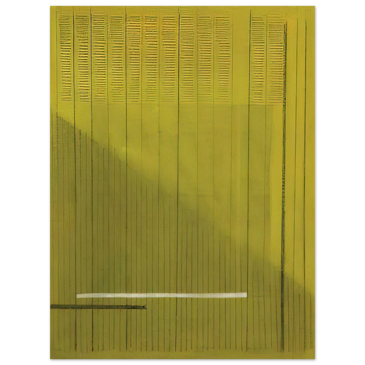 Bice Lazzari - Grigio  Giallo Gray and Yellow - 1966  75x100 cm / 30x40inches Fine Art Poster