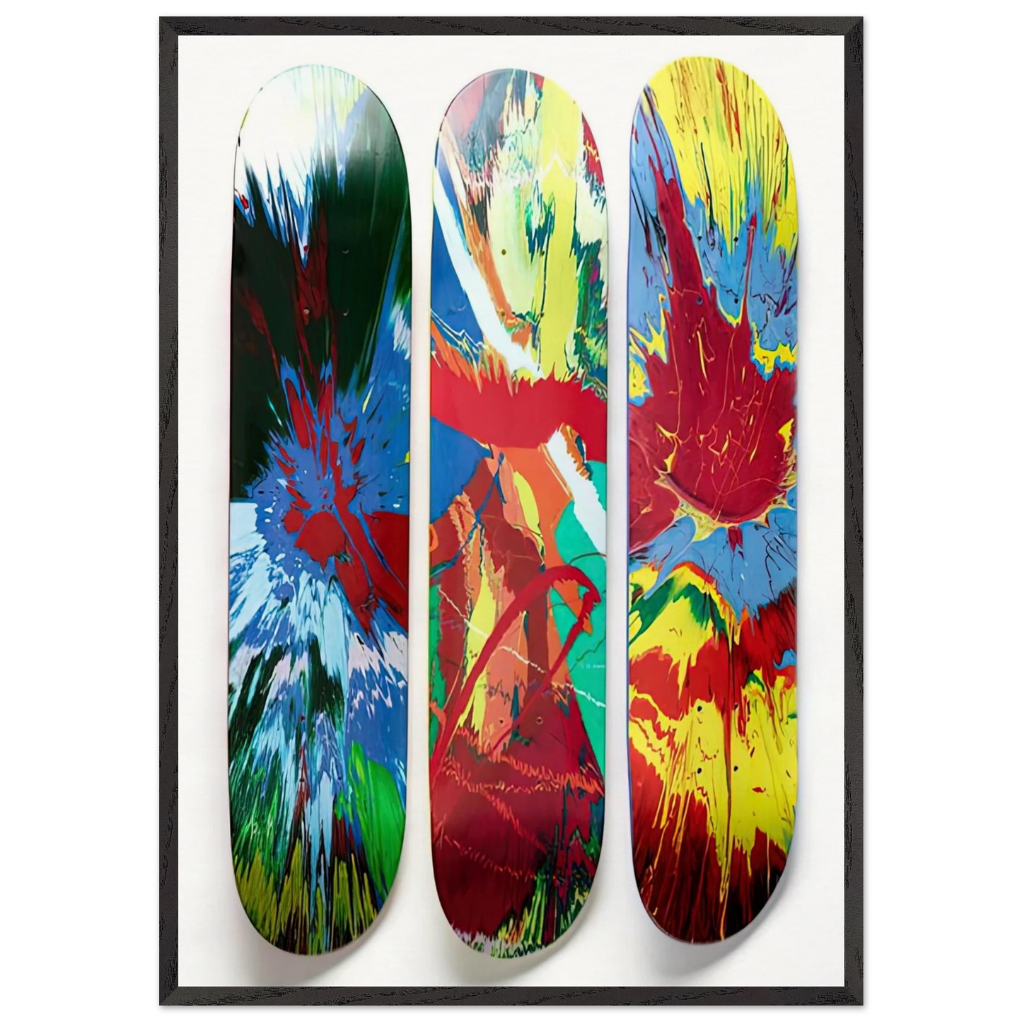 SUPREME SKATE DECKS - Damien Hirst Framed Art Print – Black Wooden Frame - Default Title - -Framed Art Print