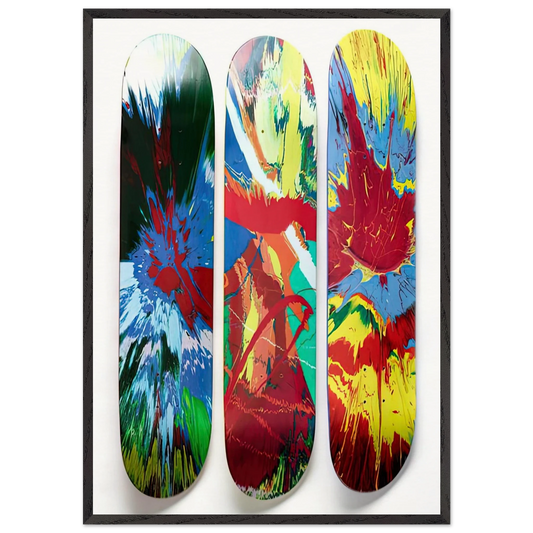 SUPREME SKATE DECKS - Damien Hirst Framed Art Print – Black Wooden Frame - Default Title - -Framed Art Print
