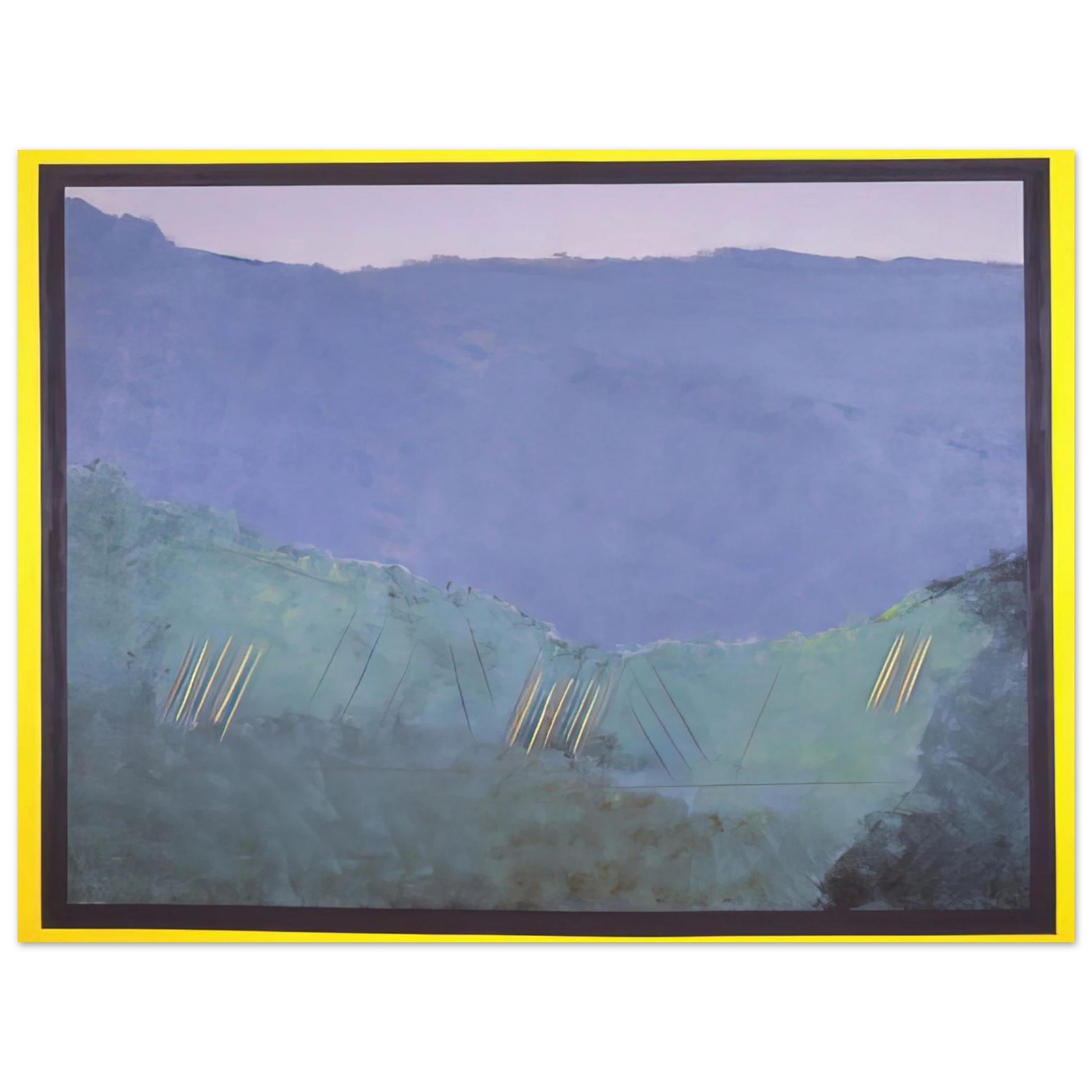 Ronnie Landfield - Cheat River - 1968 Fine Art Poster - Default Title