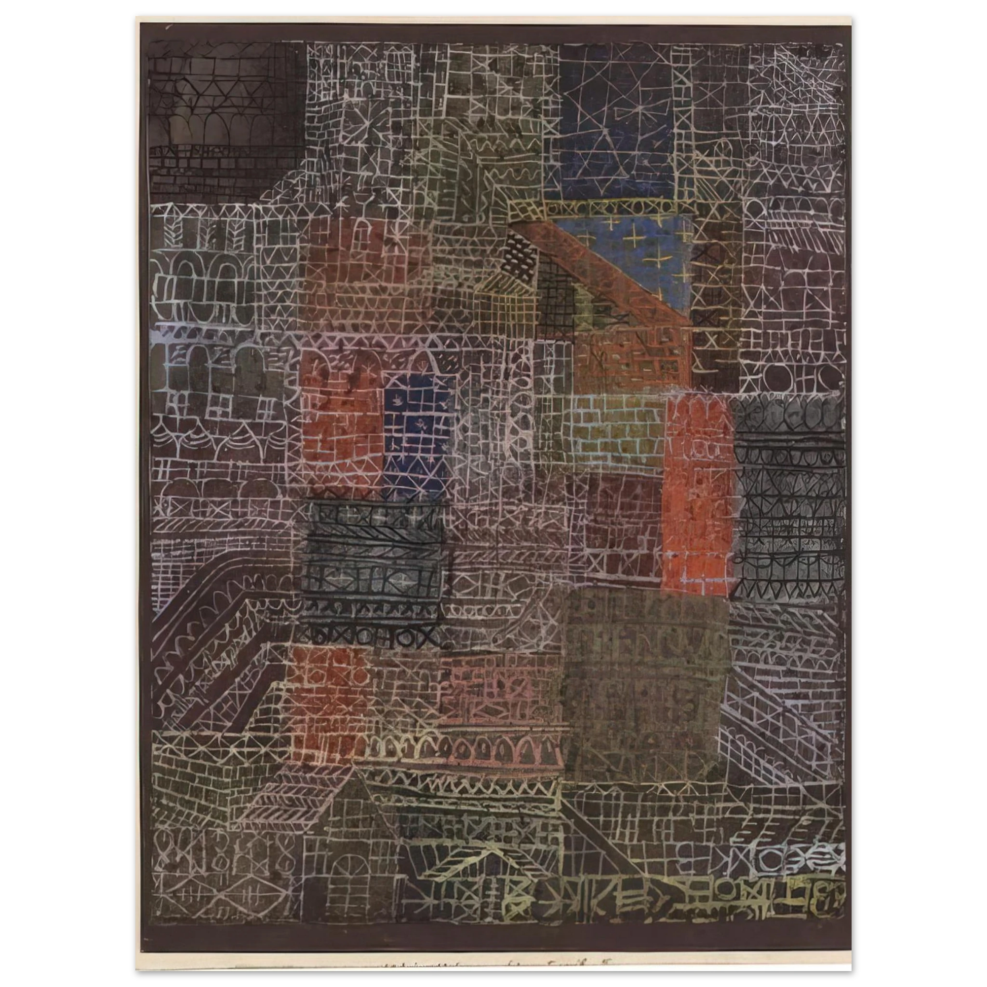 Paul Klee - STRUCTURAL II 1924 Fine Art Poster - Default Title