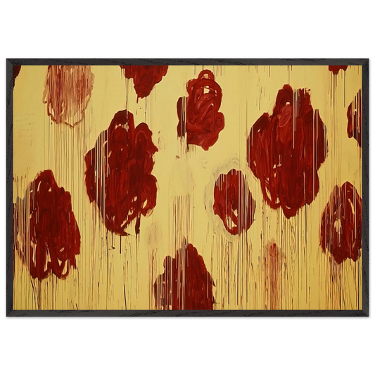 Untitled  Blooming A Scattering of Blossoms  Other Things  - Cy Twombly Framed Art Print – Black Wooden Frame - Default Title - -Framed Art Print