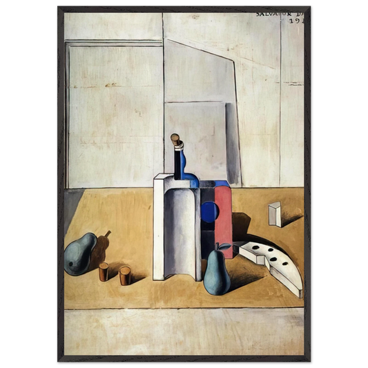 STILL LIFE 7 N2 - Salvador Dali Framed Art Print – Black Wooden Frame - Default Title - -Framed Art Print