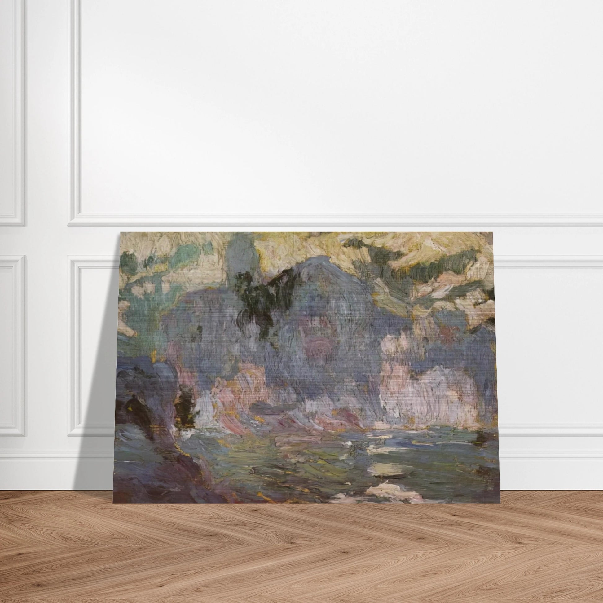 PLAYA PORT ALGUER FROM RIBA D EN PITXO - Salvador Dali Brushed Aluminum Print - 70x100 cm / 28x40 inches | Salvador Dali Aluminum Print | Salvador Dali Prints