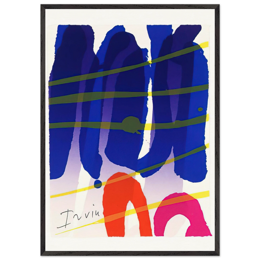 Alba - 1987 - Albert Irvin Framed Art Print – Black Wooden Frame - Default Title - -Framed Art Print