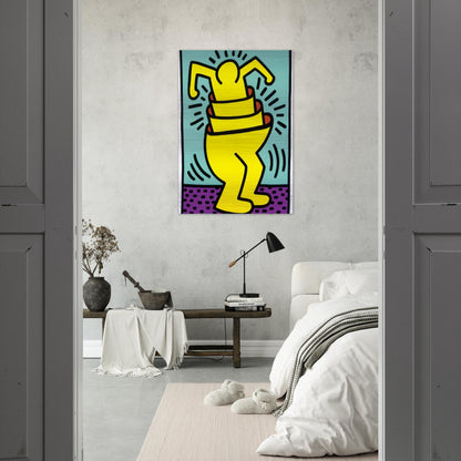 UNTITLED 1989 - Keith Haring Brushed Aluminum Print - 70x100 cm / 28x40 inches | Keith Haring Aluminum Print | Keith Haring Prints