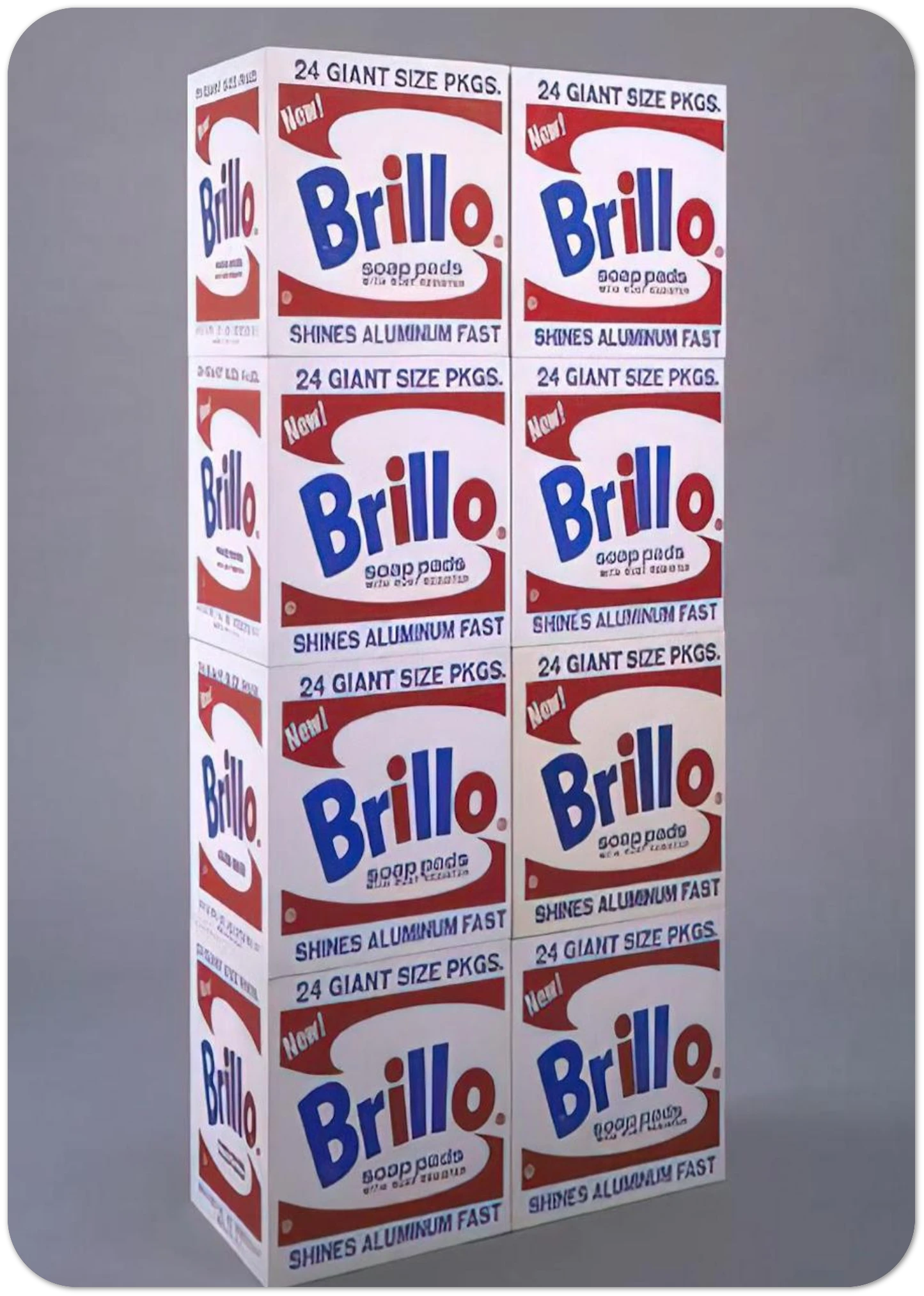 Brillo Soap Pads Boxes By Andy Warhol Pack of 10 Post Cards | Andy Warhol Post Cards | A6 (10.5 x 14.8 cm) - 4.1 x 5.8 inches