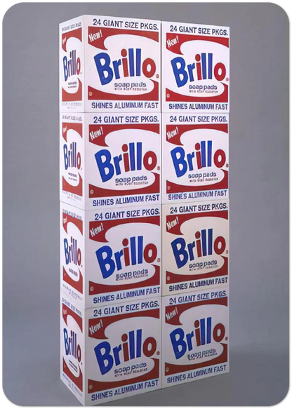 Brillo Soap Pads Boxes By Andy Warhol Pack of 10 Post Cards | Andy Warhol Post Cards | A6 (10.5 x 14.8 cm) - 4.1 x 5.8 inches
