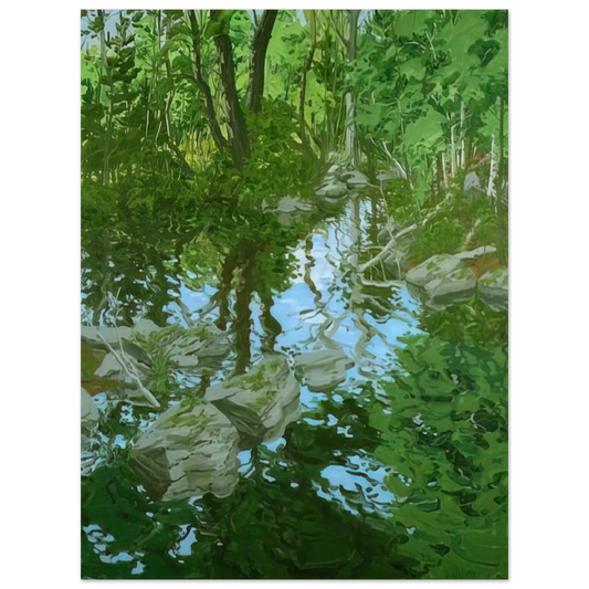 Neil Welliver - Maine Woodland.png - 1970 Fine Art Poster - Default Title