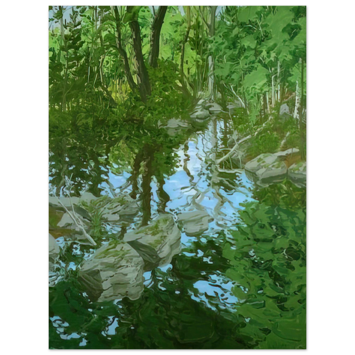 Neil Welliver - Maine Woodland.png - 1970  75x100 cm / 30x40inches Fine Art Poster