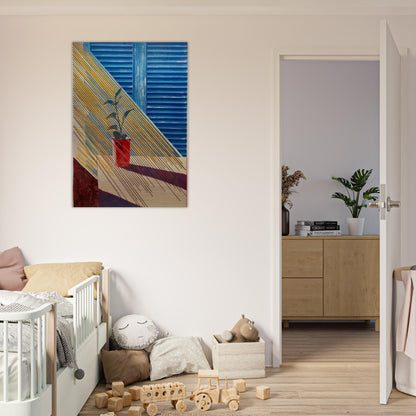 David Hockney - David Hockney Brushed Aluminum Print - 70x100 cm / 28x40 inches | David Hockney Aluminum Print | David Hockney Prints