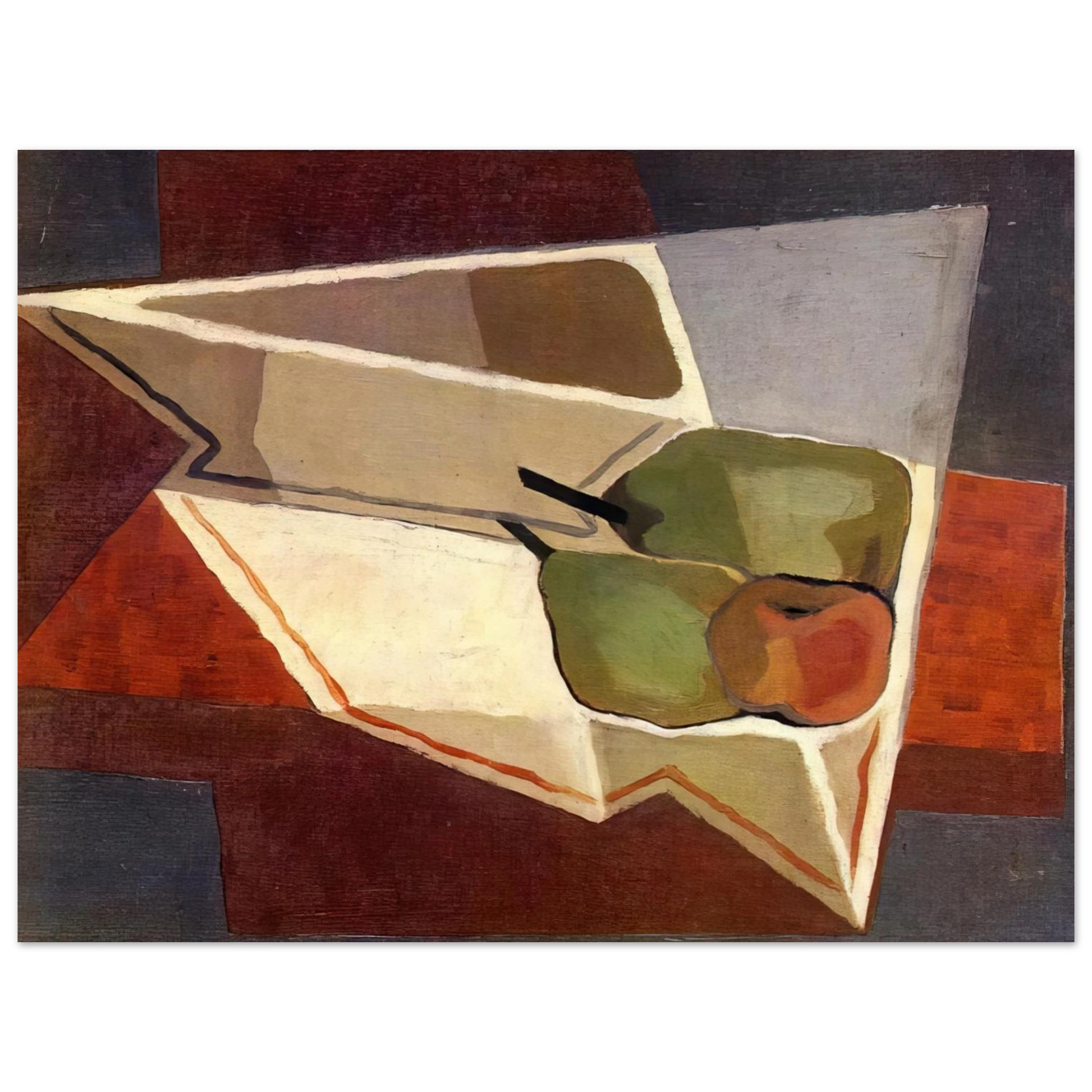 Juan Gris - FRUIT WITH BOWL 1926 Fine Art Poster - Default Title