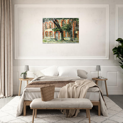 Old Dutch Building, Fishkill, New York - Childe Hassam Acrylic Print - 70x100 cm / 28x40″ inches