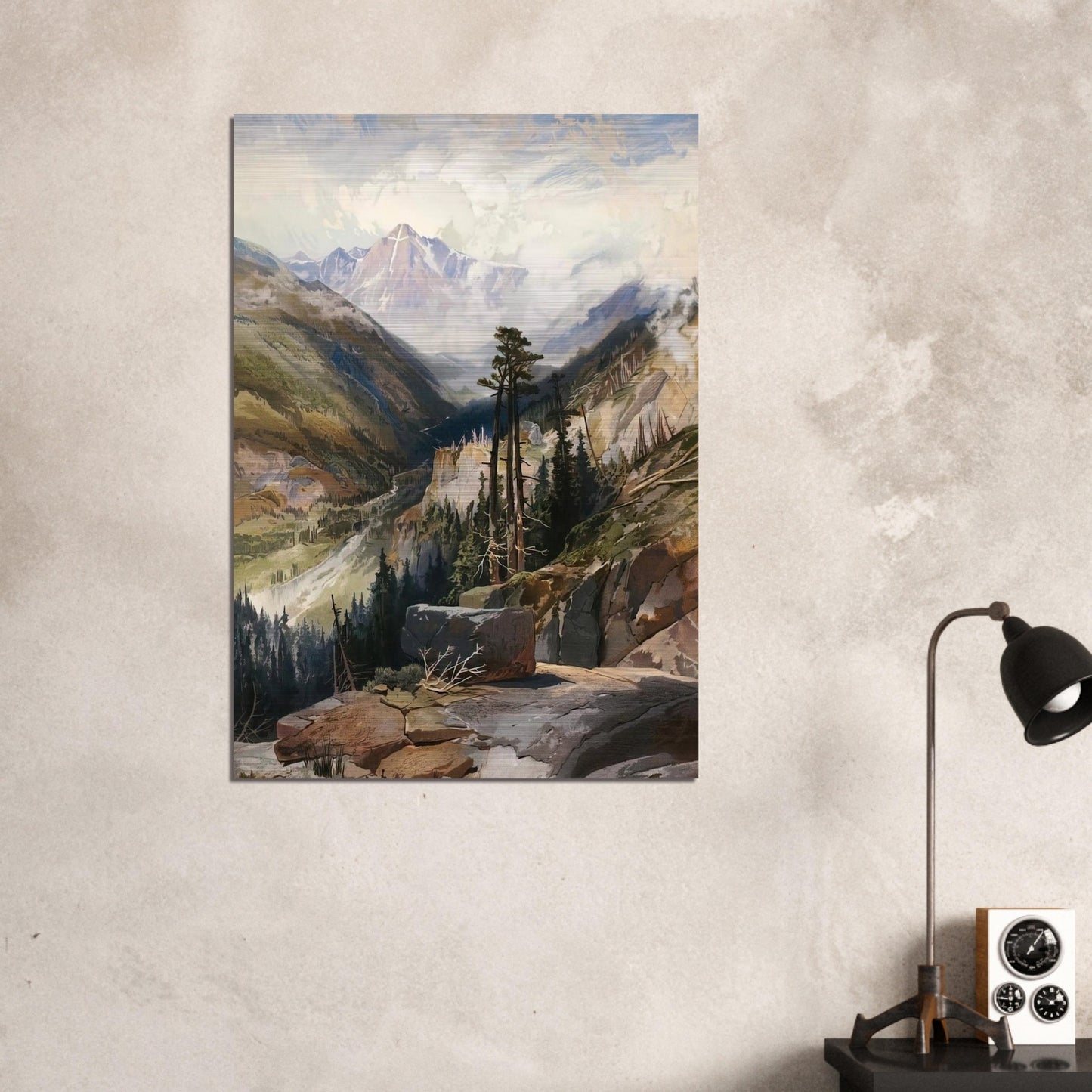 The Mountain of the Holy Cross Colorado - Thomas Moran Brushed Aluminum Print - 70x100 cm / 28x40 inches | Thomas Moran Aluminum Print | Thomas Moran Prints