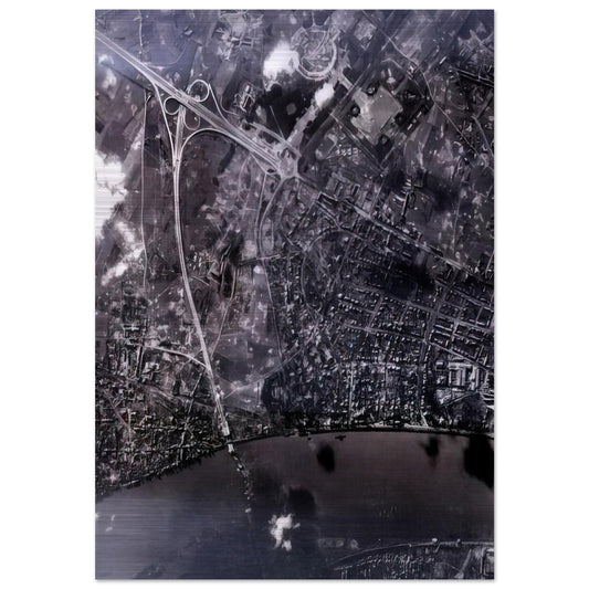 14 FEB 45 2002 - Gerhard Richter Brushed Aluminum Print - 70x100 cm / 28x40 inches | Gerhard Richter Aluminum Print | Gerhard Richter Prints