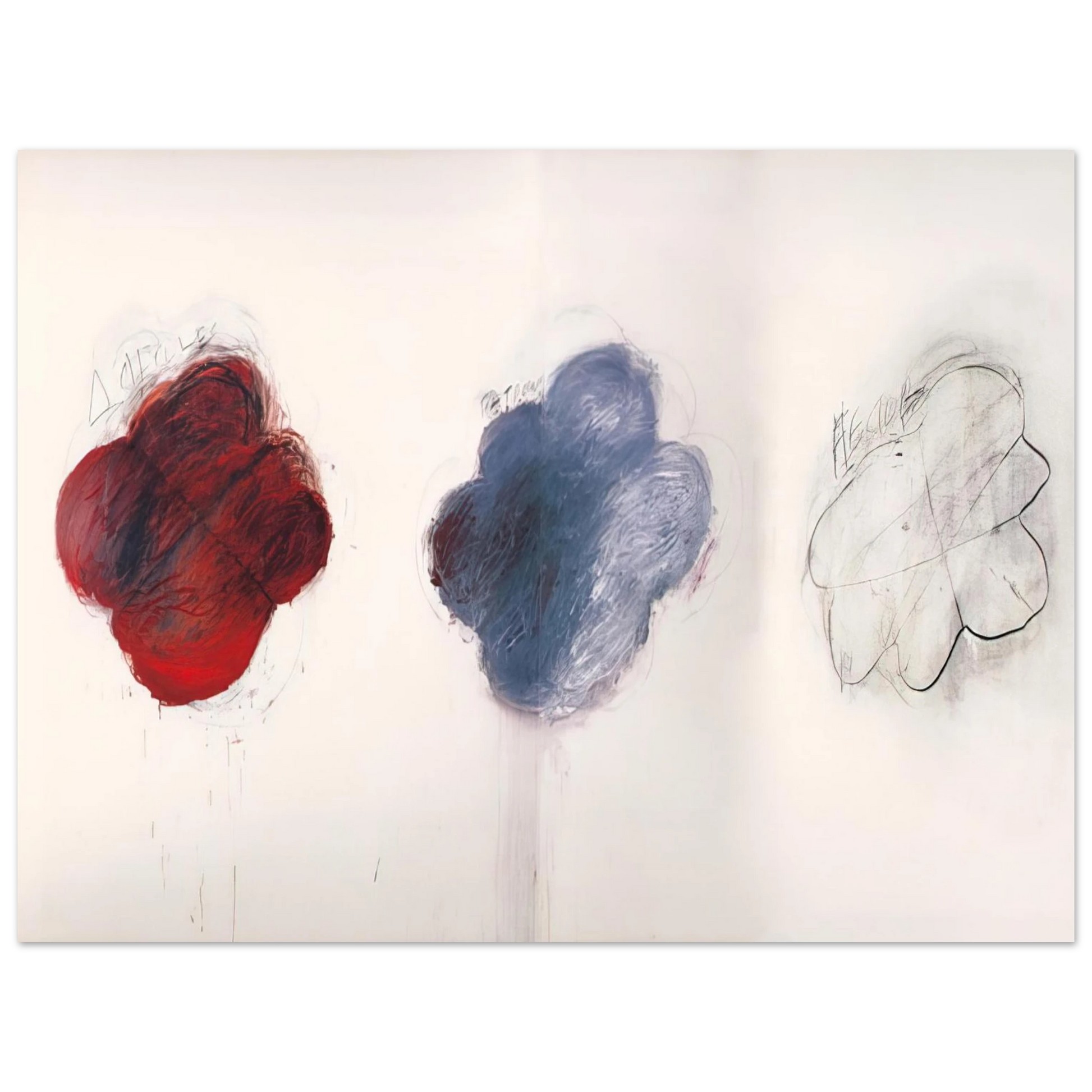 Cy Twombly - Fifty Days at Iliam. Shades of Achilles, Patroclus, and Hector Fine Art Poster - Default Title