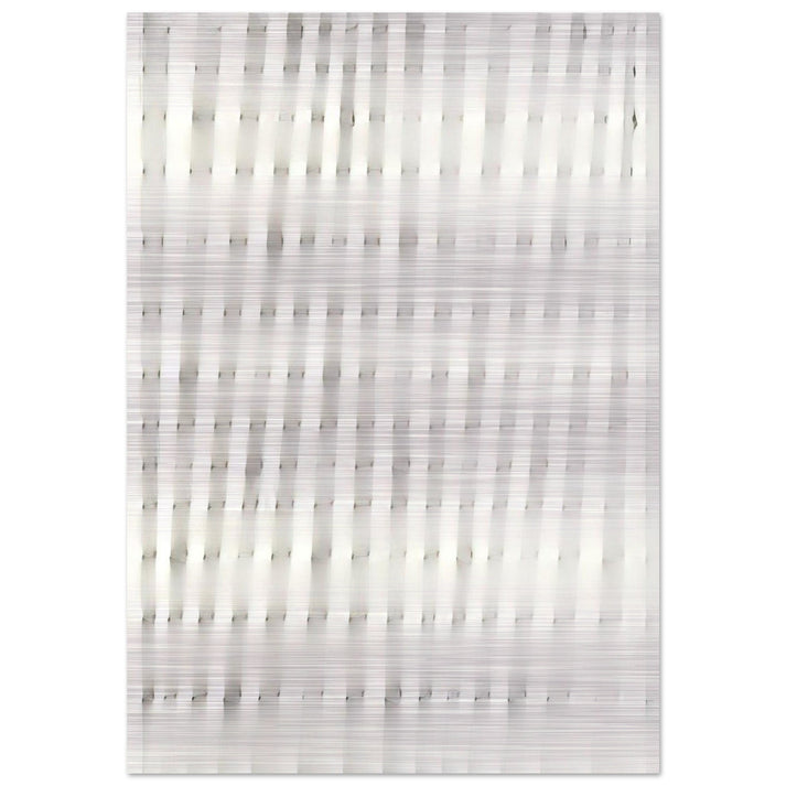 Superficie Bianca - 1985 - Enrico Castellani Brushed Aluminum Print - 70x100 cm / 28x40 inches | Enrico Castellani Aluminum Print | Enrico Castellani Prints