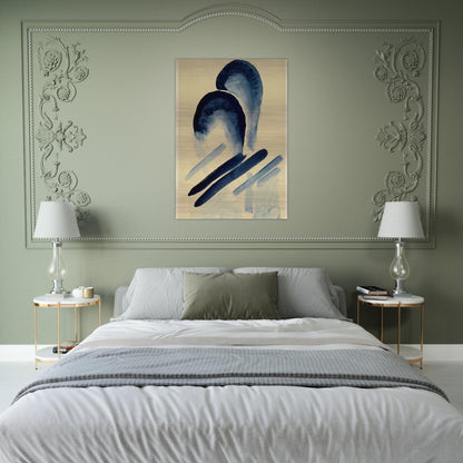 Blue-03 - Georgia O'Keeffe Brushed Aluminum Print - 70x100 cm / 28x40 inches | Georgia O'Keeffe Aluminum Print | Georgia O'Keeffe Prints