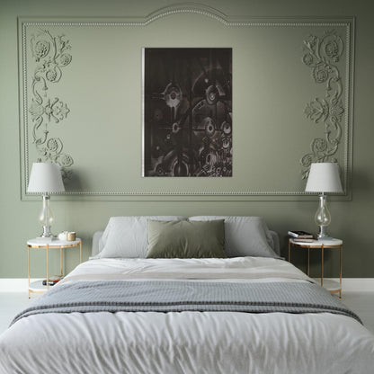 UNTITLED 1998 - Lee Bontecou Brushed Aluminum Print - 70x100 cm / 28x40 inches | Lee Bontecou Aluminum Print | Lee Bontecou Prints