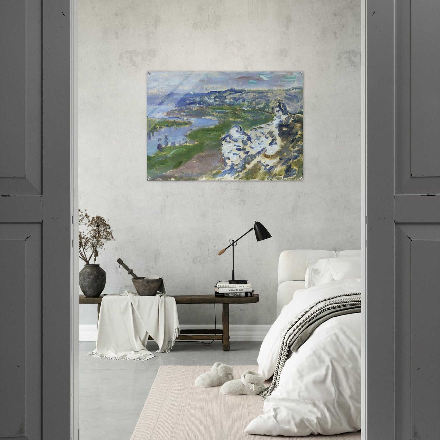 The Seine, seen from the heights Chantemesle - claude monet Acrylic Print - 70x100 cm / 28x40″ inches