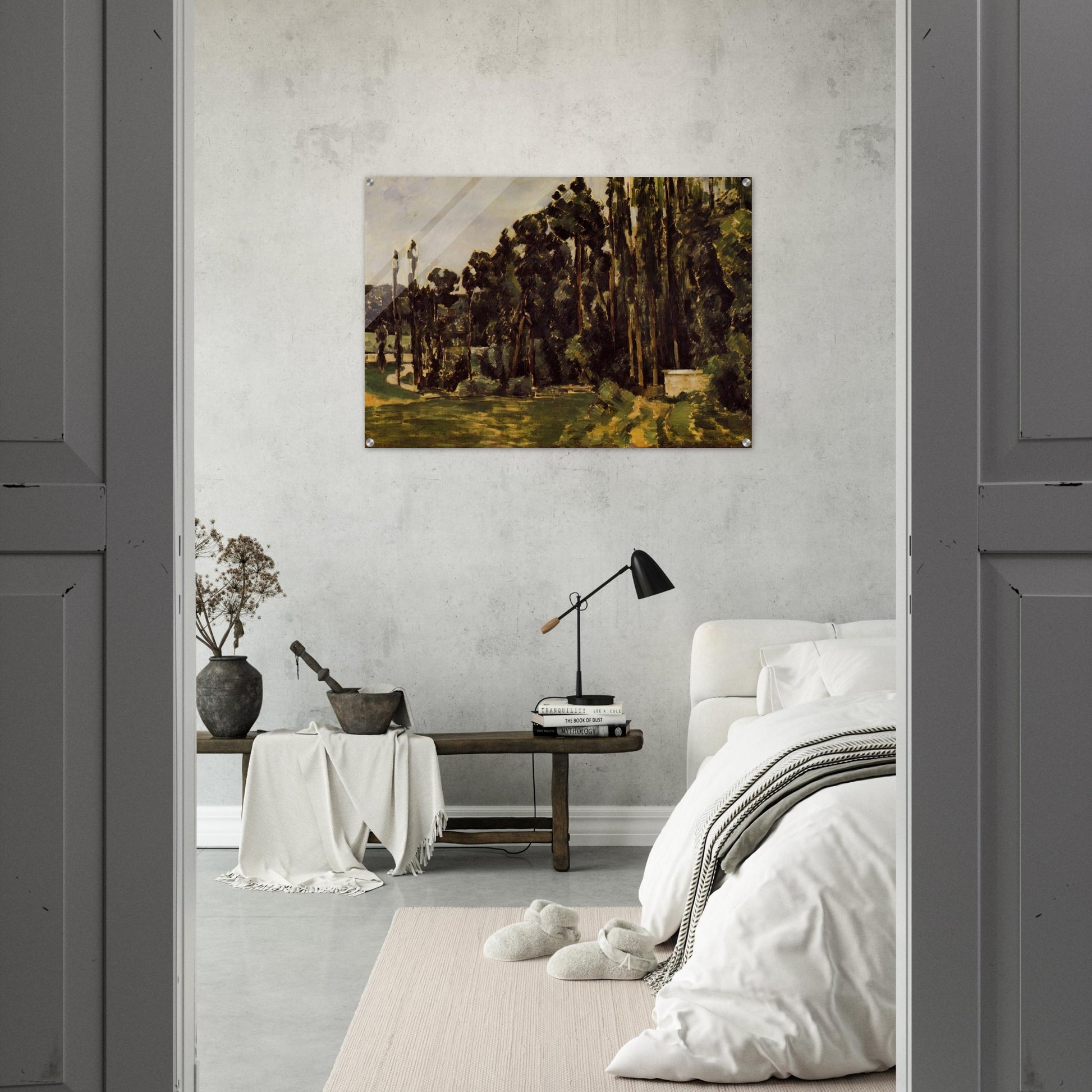 Poplars - Paul Cézanne Acrylic Print - 70x100 cm / 28x40″ inches | Paul Cézanne Wall Art | Paul Cézanne Prints