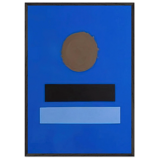Blue Ground - 1973 - Adolph Gottlieb Framed Art Print – Black Wooden Frame - Default Title - -Framed Art Print