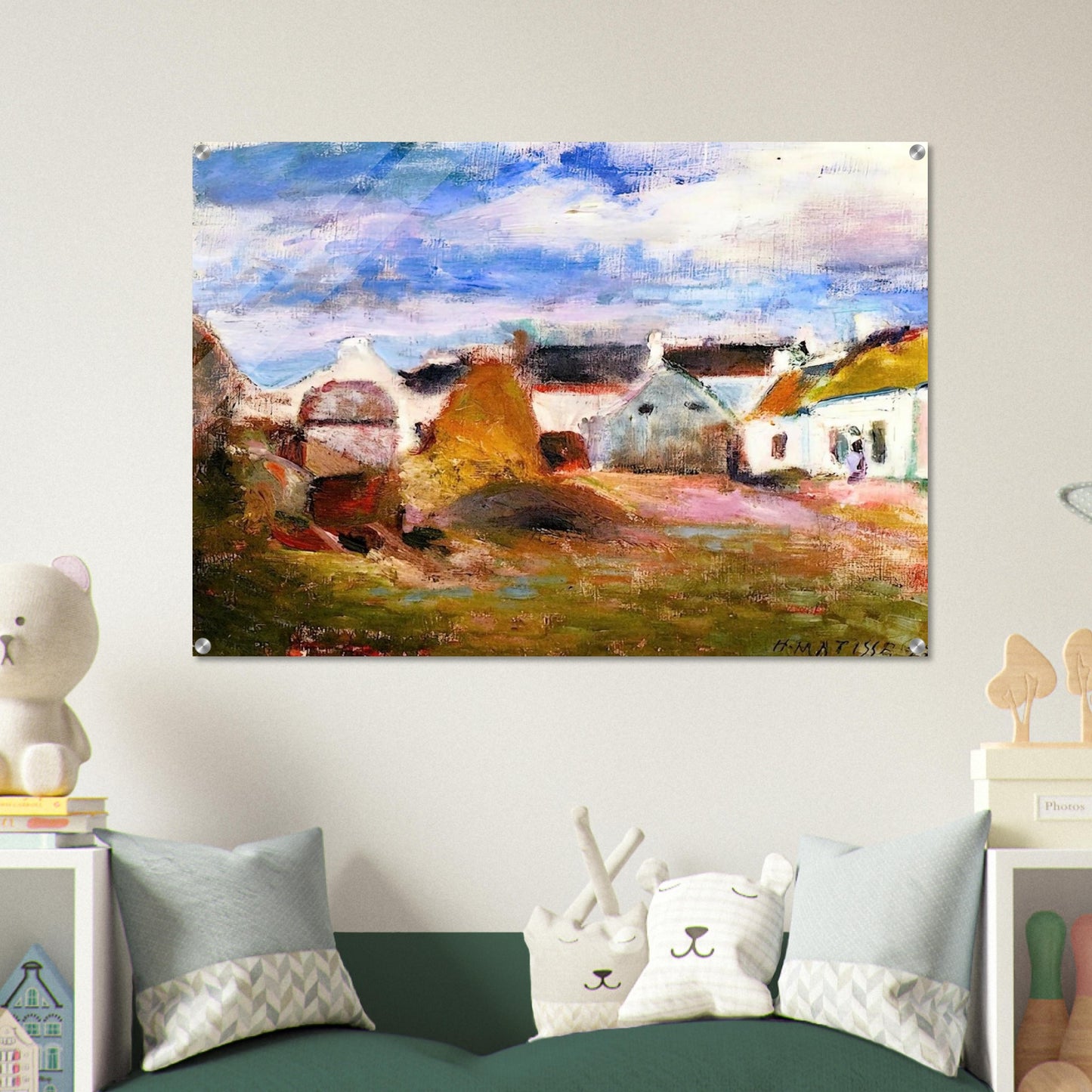 FARMYARD IN BRITTANY 1897 - Henri Matisse Acrylic Print - 70x100 cm / 28x40″ inches | Henri Matisse Wall Art | Henri Matisse Prints