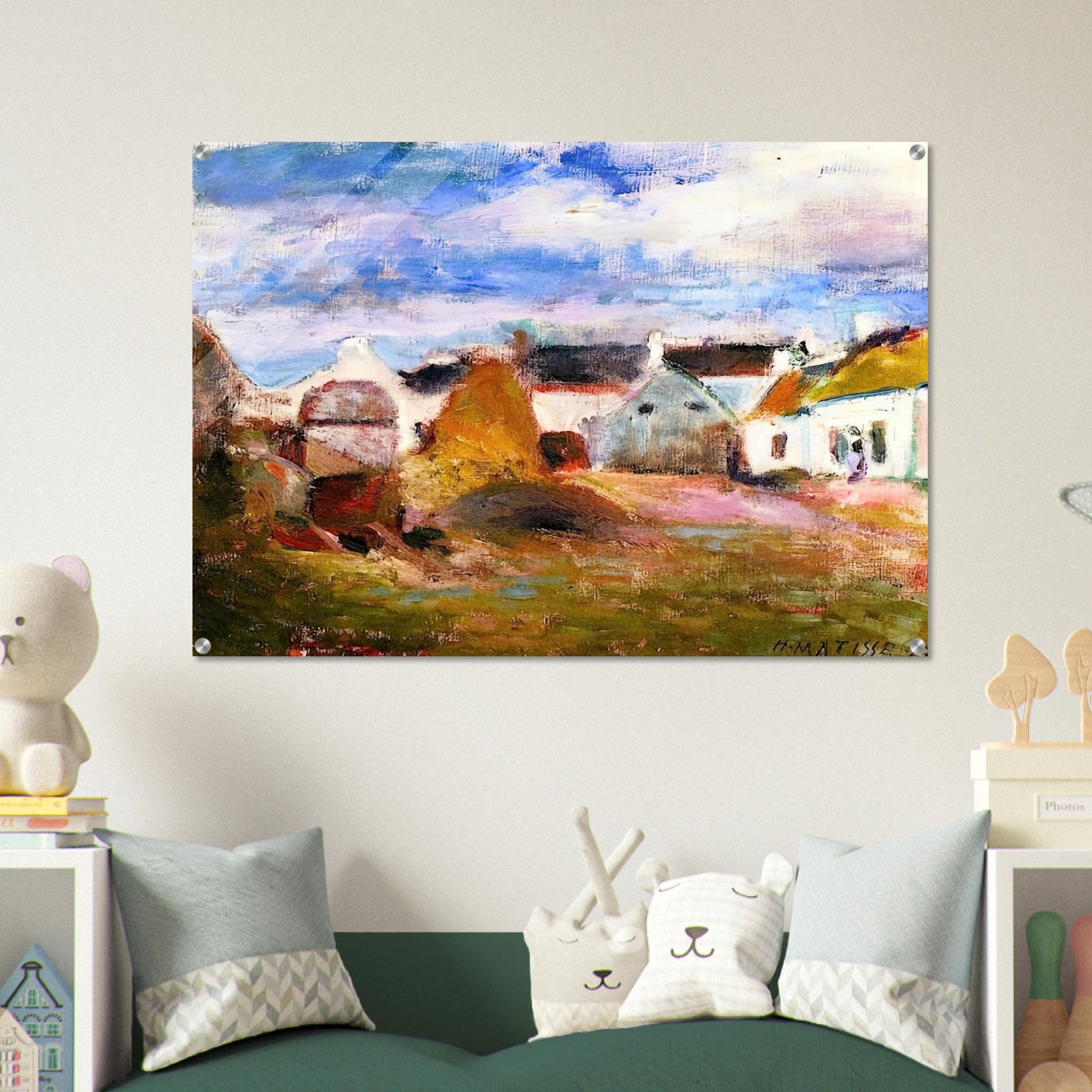 FARMYARD IN BRITTANY 1897 - Henri Matisse Acrylic Print - 70x100 cm / 28x40″ inches | Henri Matisse Wall Art | Henri Matisse Prints