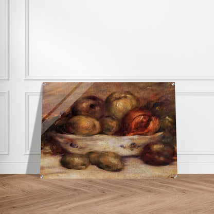 Still Life with Fruit - Pierre-Auguste Renoir Acrylic Print - 70x100 cm / 28x40″ inches