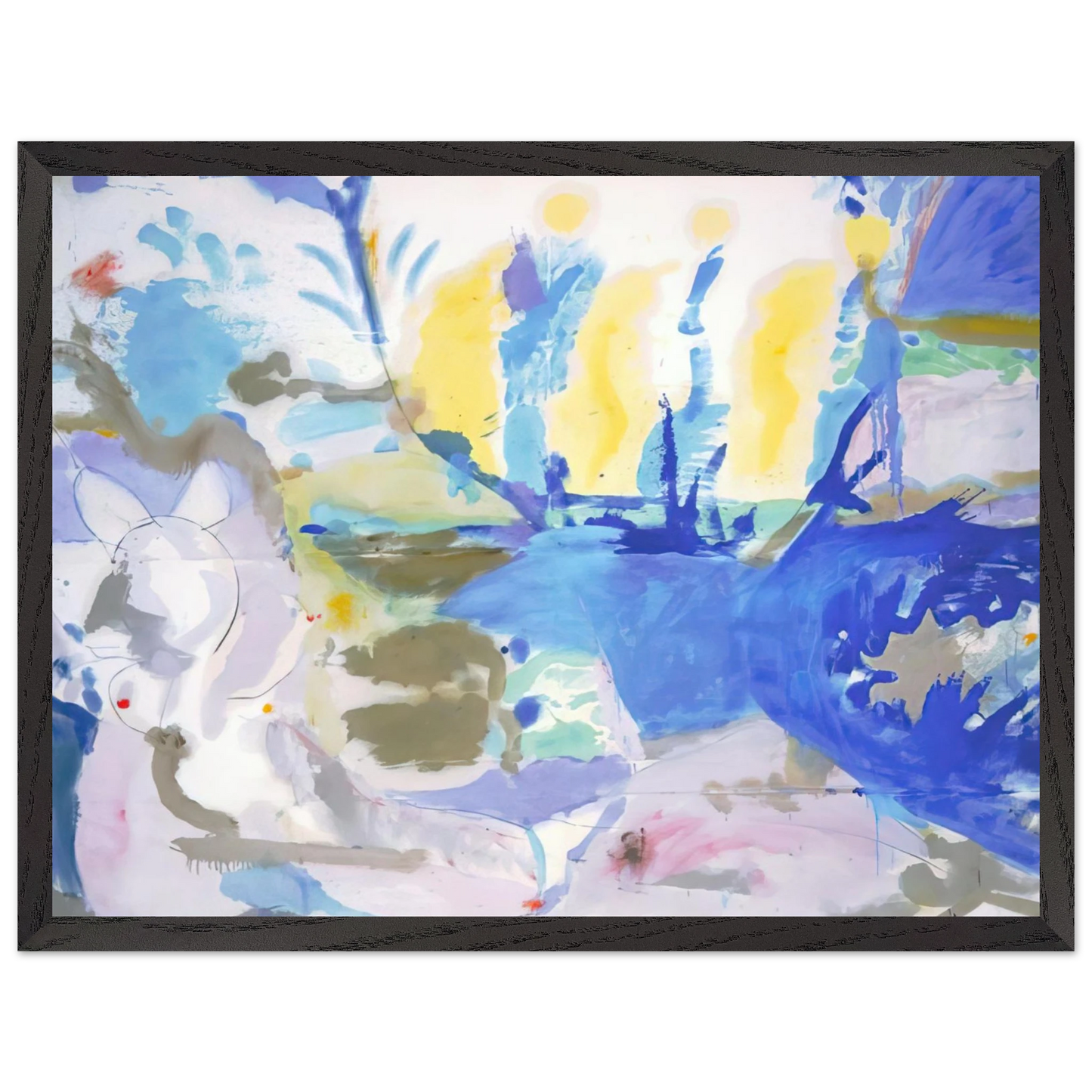 Helen Frankenthaler - Basque Beach - 1958 Wall art - 15x20 cm / 6x8 inches - Fine Art Poster - -