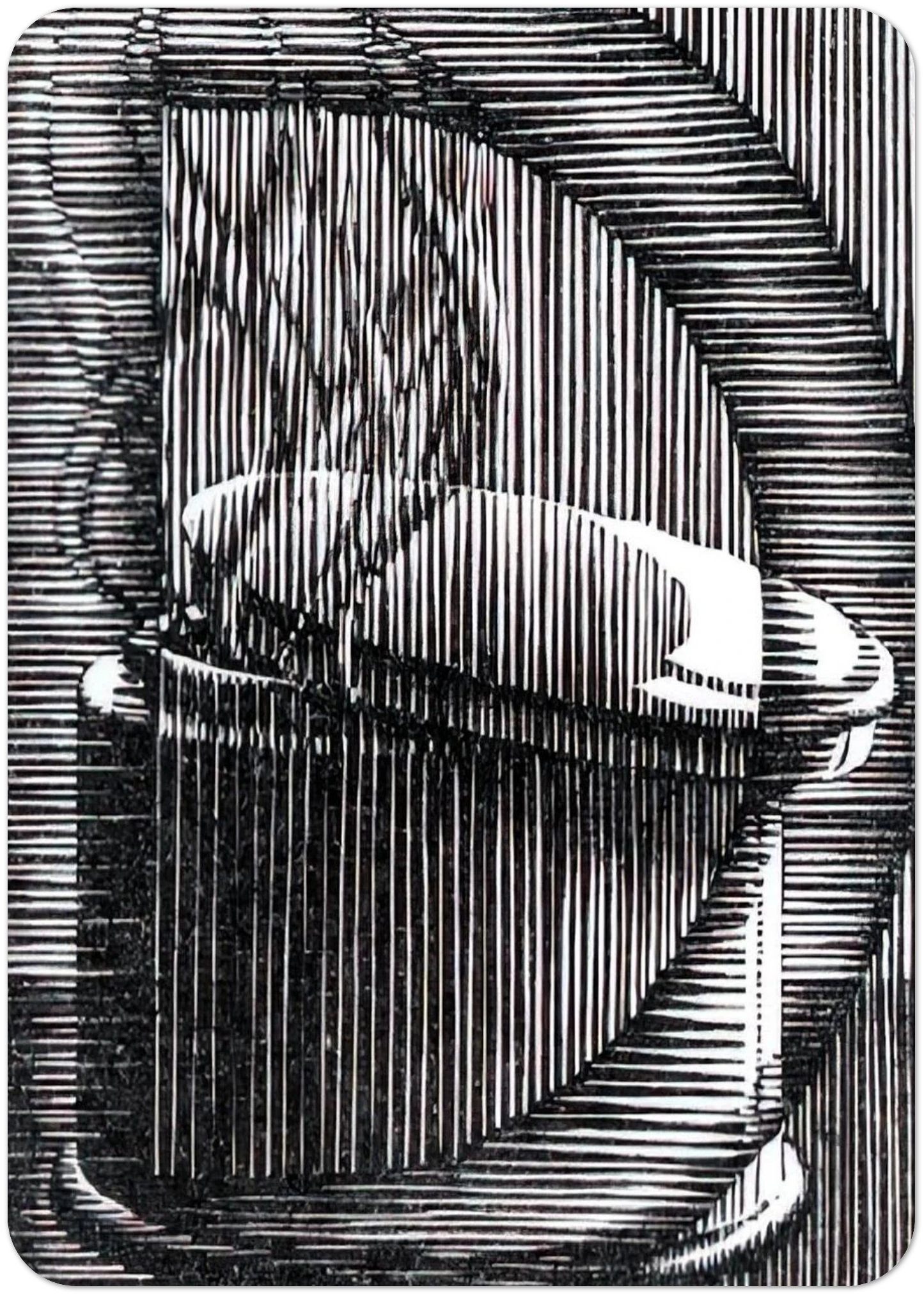 INITIAL D By MC Escher Pack of 10 Post Cards | MC Escher Post Cards | A6 (10.5 x 14.8 cm) - 4.1 x 5.8 inches