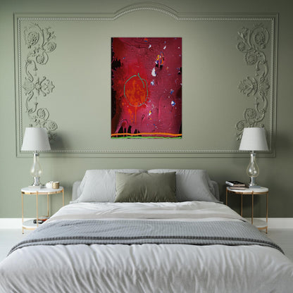 One Life - 5.11.07 - 2007 - John Hoyland Brushed Aluminum Print - 70x100 cm / 28x40 inches | John Hoyland Aluminum Print | John Hoyland Prints