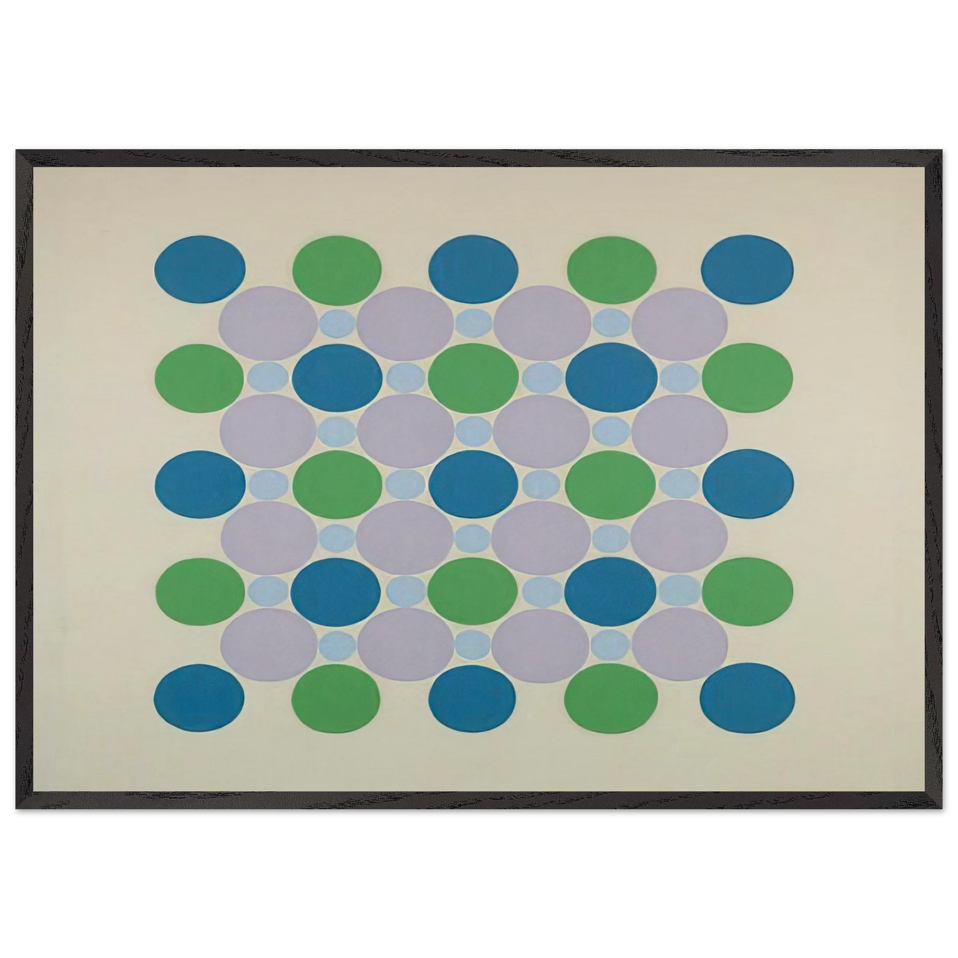 Four Blue Five - 1962 - Thomas Downing Framed Art Print – Black Wooden Frame - Default Title - -Framed Art Print