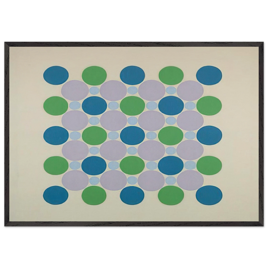 Four Blue Five - 1962 - Thomas Downing Framed Art Print – Black Wooden Frame - Default Title - -Framed Art Print