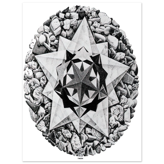 MC Escher - ESCHER (1) Wall Art - 21x29.7 cm / 8x12" - Fine Art Poster - -