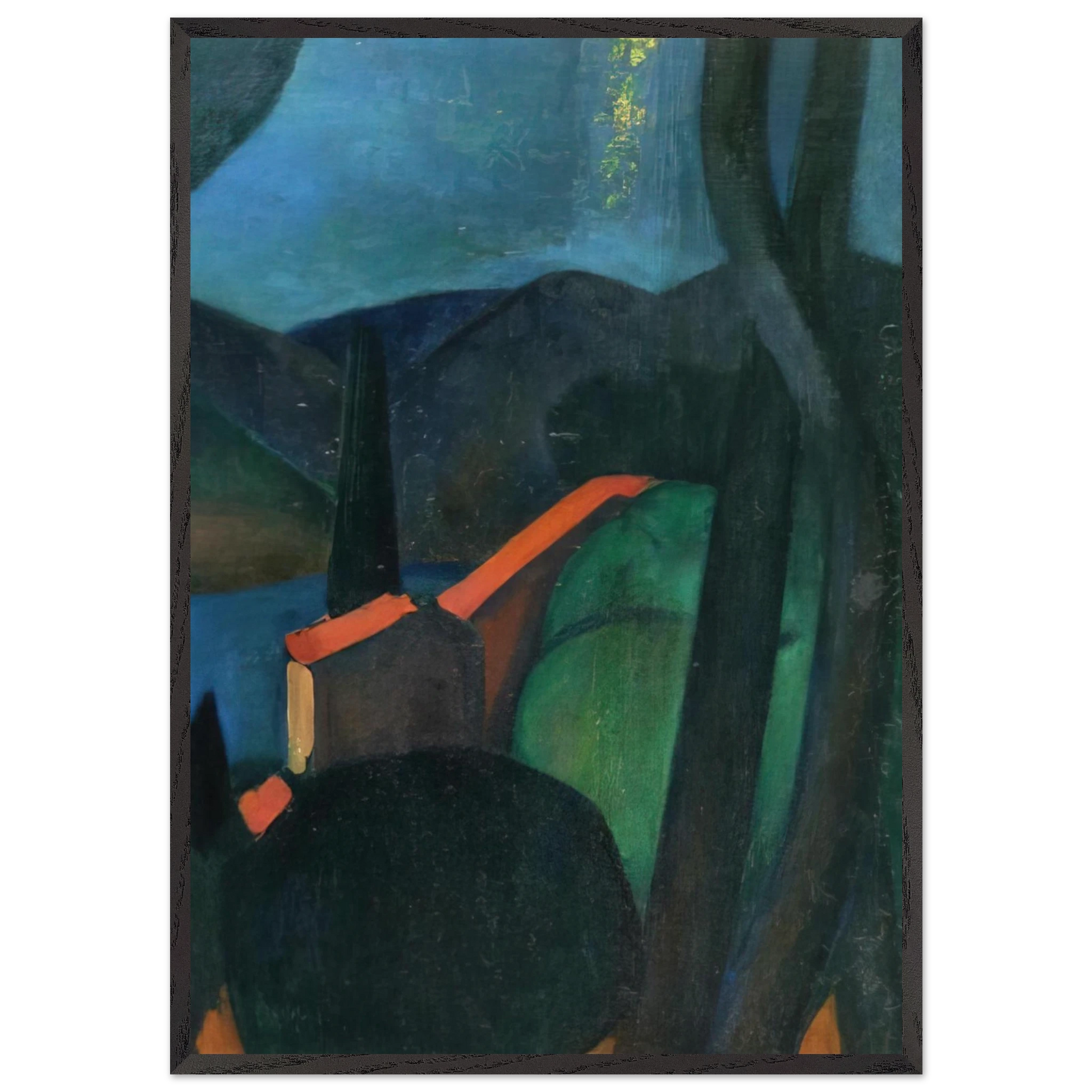 MARTIGUES LANDSCAPE 1908 - Andre Derain Framed Art Print – Black Wooden Frame - Default Title - -Framed Art Print