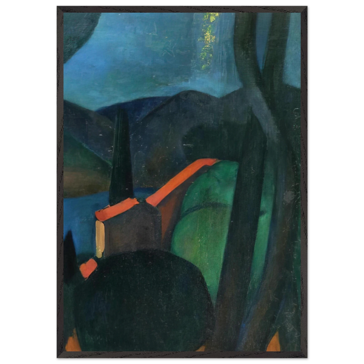 MARTIGUES LANDSCAPE 1908 - Andre Derain 70x100 cm / 28x40 inches Framed Art Print – Black Wooden Frame
