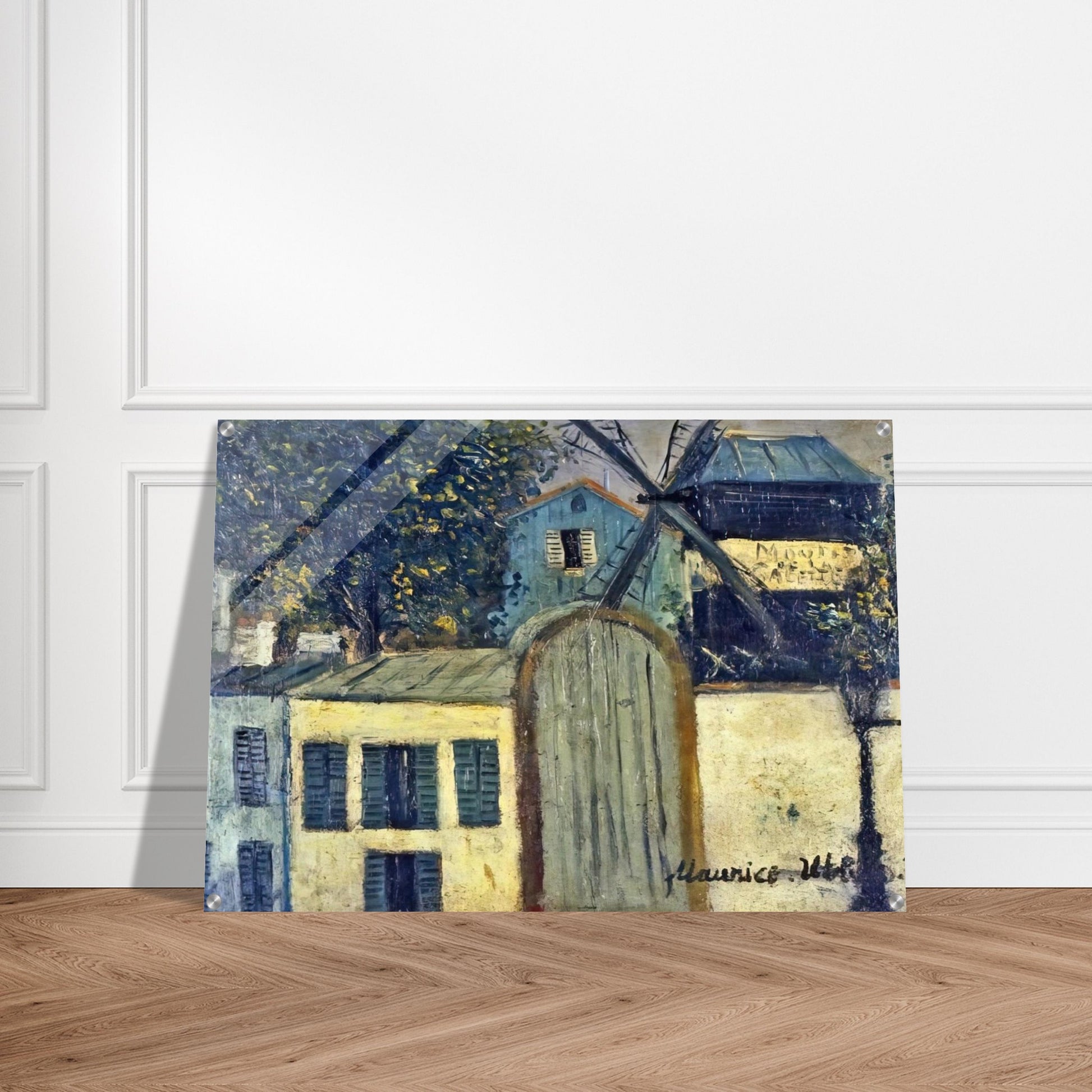 MOULIN DE LA GALETTE 1 - Maurice Utrillo Acrylic Print - 70x100 cm / 28x40″ inches | Maurice Utrillo Wall Art | Maurice Utrillo Prints