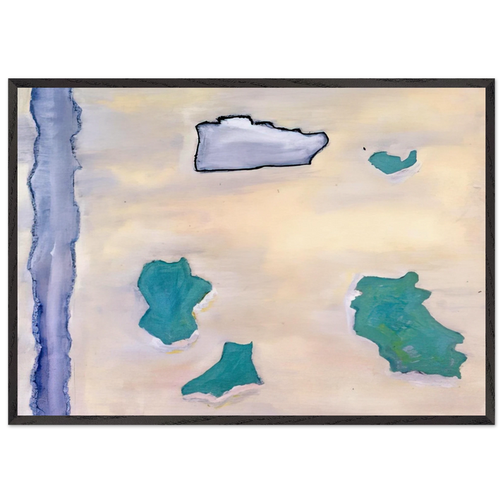 Untitled - 2006 N1 - Ralston Crawford 70x100 cm / 28x40 inches Framed Art Print – Black Wooden Frame