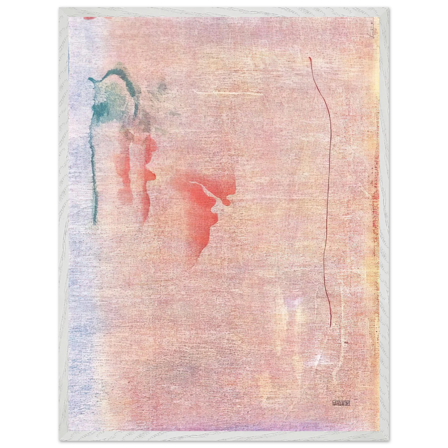 Helen Frankenthaler - Cedar Hill - 1983 Wall art - 70x100 cm / 28x40 inches - Premium Wooden Framed Poster With Fine Art Paper - White frame