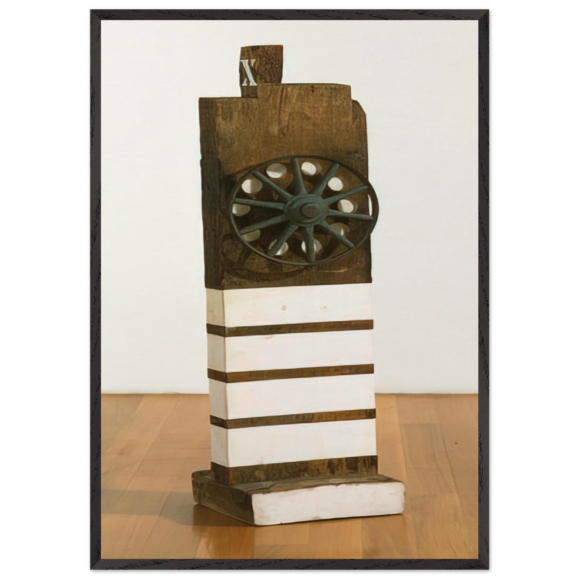 Law - Robert Indiana Framed Art Print – Black Wooden Frame - Default Title - -Framed Art Print